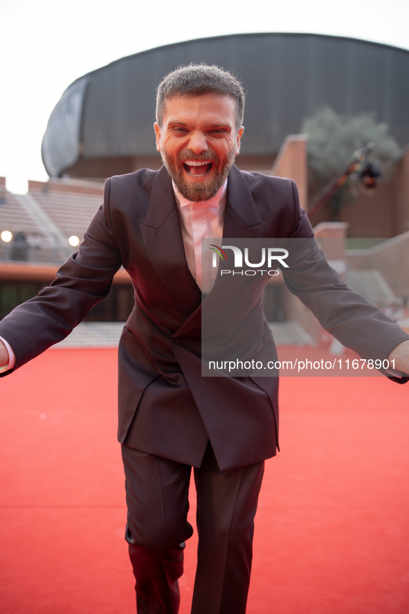 Jacopo Olmo Antinori attends the ''Arsa'' red carpet during the 19th Rome Film Festival at Auditorium Parco Della Musica in Rome, Italy, on...