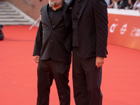 Nicolo Massazza and Iacopo Bedogni attend the ''Arsa'' red carpet during the 19th Rome Film Festival at Auditorium Parco Della Musica in Rom...