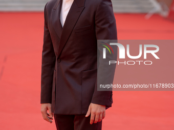 Jacopo Olmo Antinori attends the ''Arsa'' red carpet during the 19th Rome Film Festival at Auditorium Parco Della Musica in Rome, Italy, on...