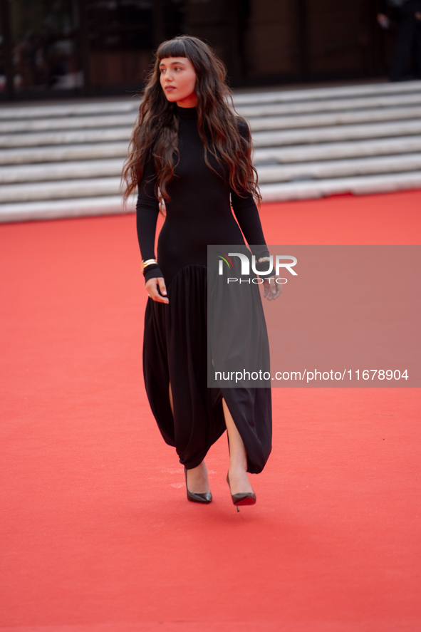 Gala Zohar Martinucci attends the ''Arsa'' red carpet during the 19th Rome Film Festival at Auditorium Parco Della Musica in Rome, Italy, on...