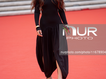 Gala Zohar Martinucci attends the ''Arsa'' red carpet during the 19th Rome Film Festival at Auditorium Parco Della Musica in Rome, Italy, on...