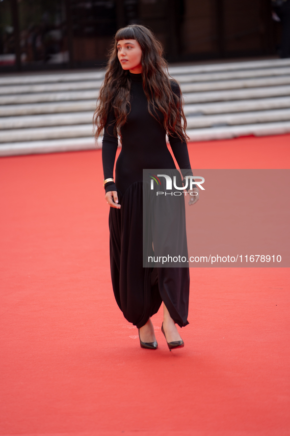 Gala Zohar Martinucci attends the ''Arsa'' red carpet during the 19th Rome Film Festival at Auditorium Parco Della Musica in Rome, Italy, on...