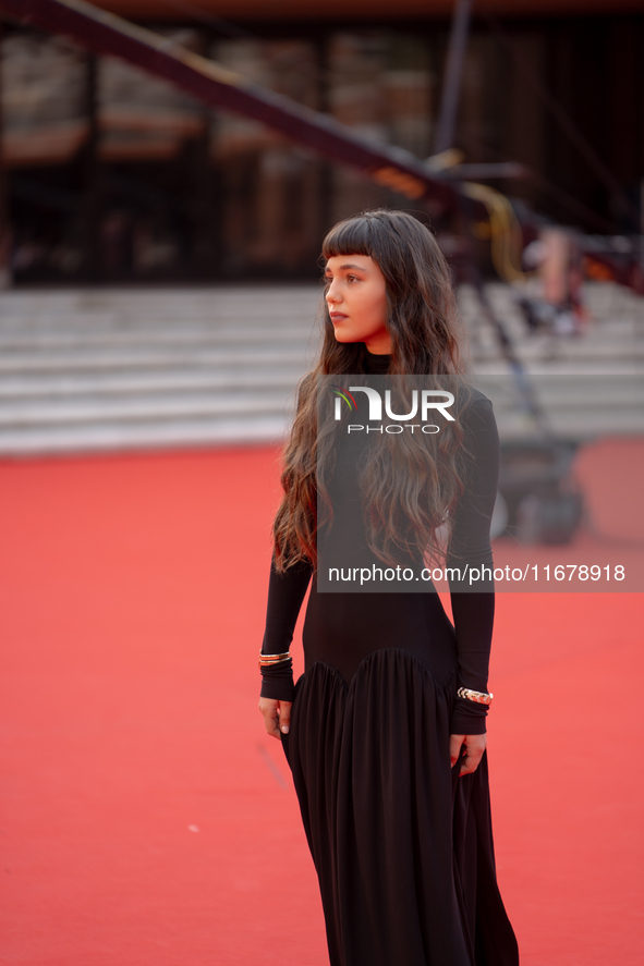 Gala Zohar Martinucci attends the ''Arsa'' red carpet during the 19th Rome Film Festival at Auditorium Parco Della Musica in Rome, Italy, on...