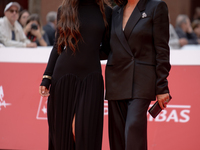 Gala Zohar Martinucci and Beatrice Bulgari attend the ''Arsa'' red carpet during the 19th Rome Film Festival at Auditorium Parco Della Music...