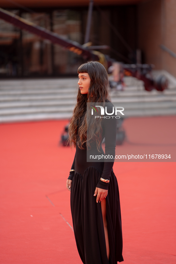 Gala Zohar Martinucci attends the ''Arsa'' red carpet during the 19th Rome Film Festival at Auditorium Parco Della Musica in Rome, Italy, on...