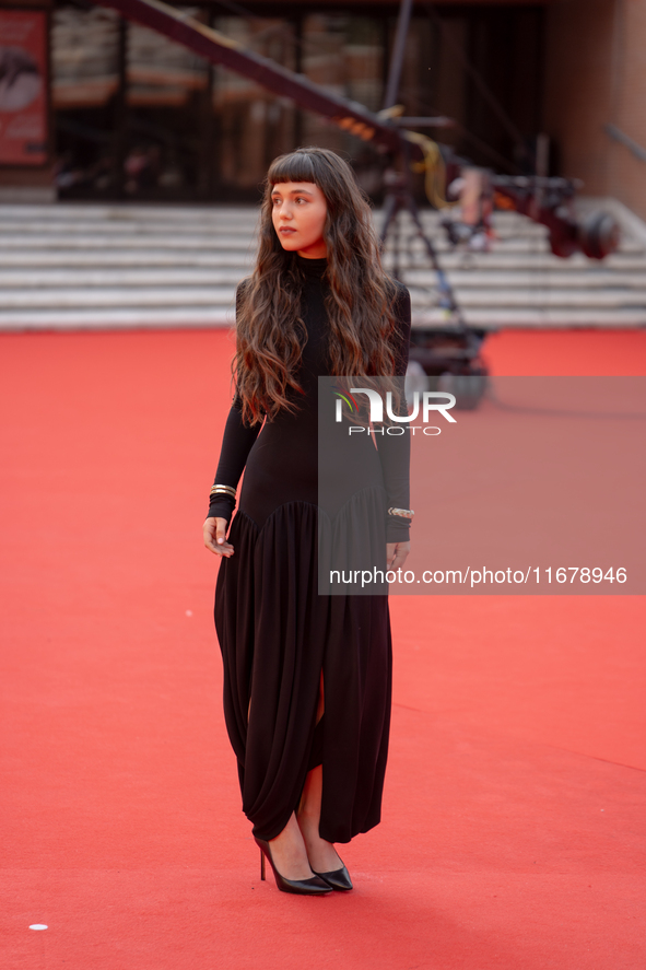 Gala Zohar Martinucci attends the ''Arsa'' red carpet during the 19th Rome Film Festival at Auditorium Parco Della Musica in Rome, Italy, on...