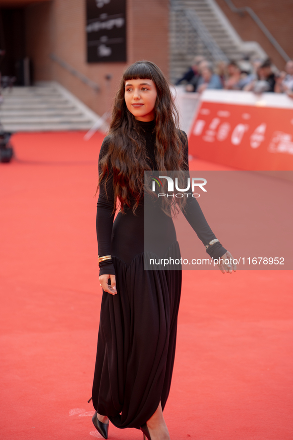 Gala Zohar Martinucci attends the ''Arsa'' red carpet during the 19th Rome Film Festival at Auditorium Parco Della Musica in Rome, Italy, on...