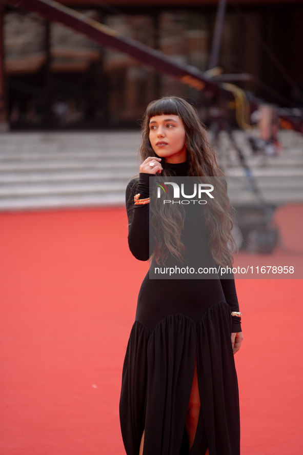 Gala Zohar Martinucci attends the ''Arsa'' red carpet during the 19th Rome Film Festival at Auditorium Parco Della Musica in Rome, Italy, on...