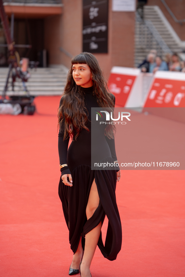 Gala Zohar Martinucci attends the ''Arsa'' red carpet during the 19th Rome Film Festival at Auditorium Parco Della Musica in Rome, Italy, on...