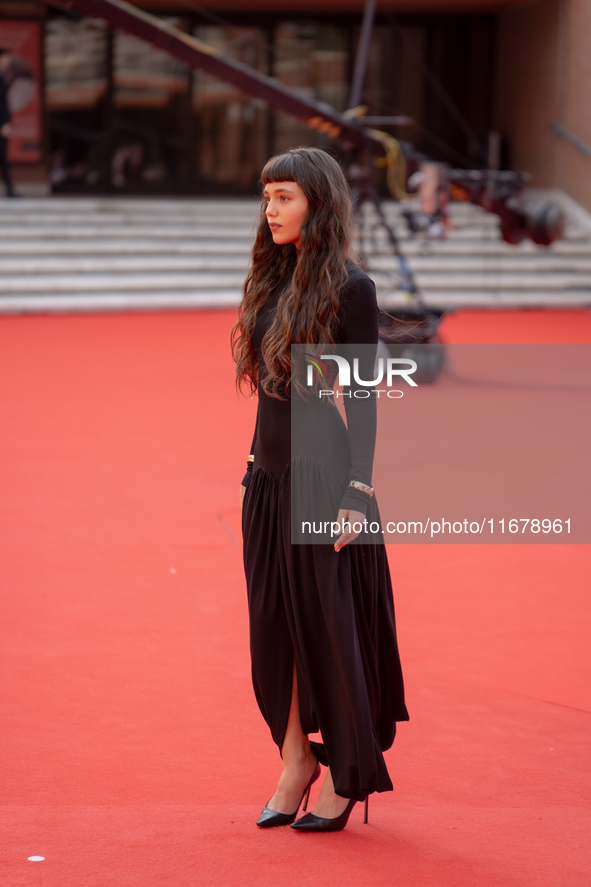 Gala Zohar Martinucci attends the ''Arsa'' red carpet during the 19th Rome Film Festival at Auditorium Parco Della Musica in Rome, Italy, on...