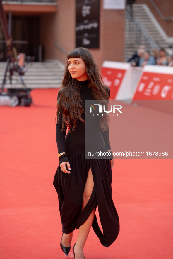 Gala Zohar Martinucci attends the ''Arsa'' red carpet during the 19th Rome Film Festival at Auditorium Parco Della Musica in Rome, Italy, on...