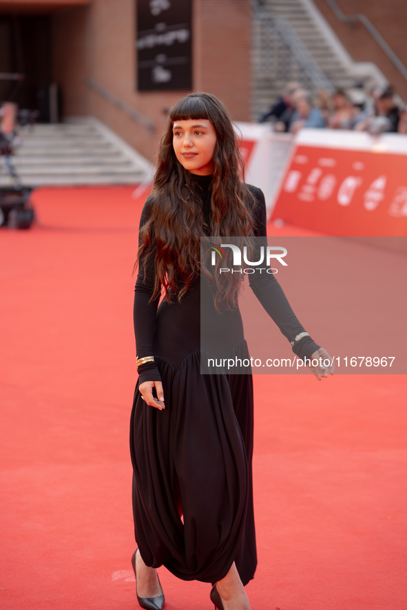 Gala Zohar Martinucci attends the ''Arsa'' red carpet during the 19th Rome Film Festival at Auditorium Parco Della Musica in Rome, Italy, on...