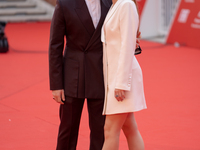 Jacopo Olmo Antinori and Yeva Varenitsina attend the ''Arsa'' red carpet during the 19th Rome Film Festival at Auditorium Parco Della Musica...