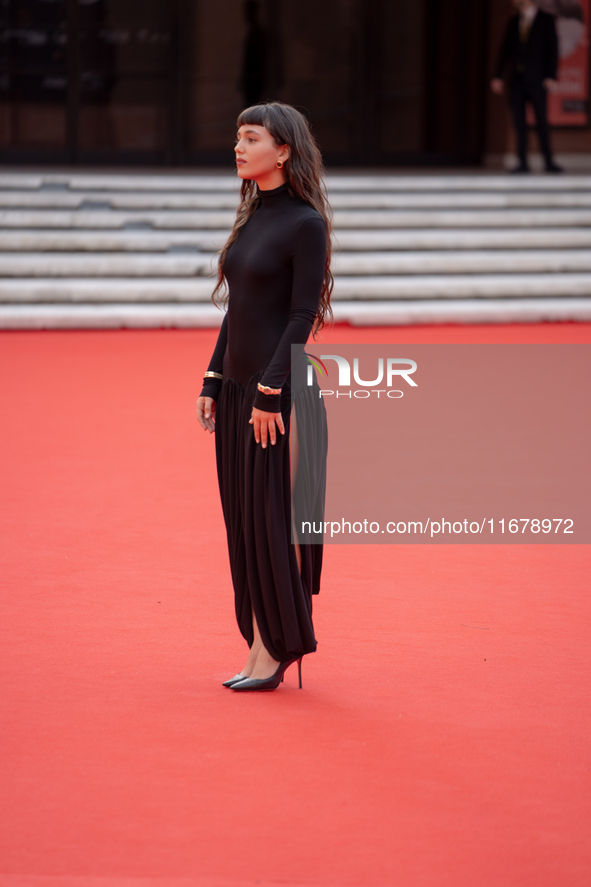 Gala Zohar Martinucci attends the ''Arsa'' red carpet during the 19th Rome Film Festival at Auditorium Parco Della Musica in Rome, Italy, on...