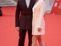 Jacopo Olmo Antinori and Yeva Varenitsina attend the ''Arsa'' red carpet during the 19th Rome Film Festival at Auditorium Parco Della Musica...