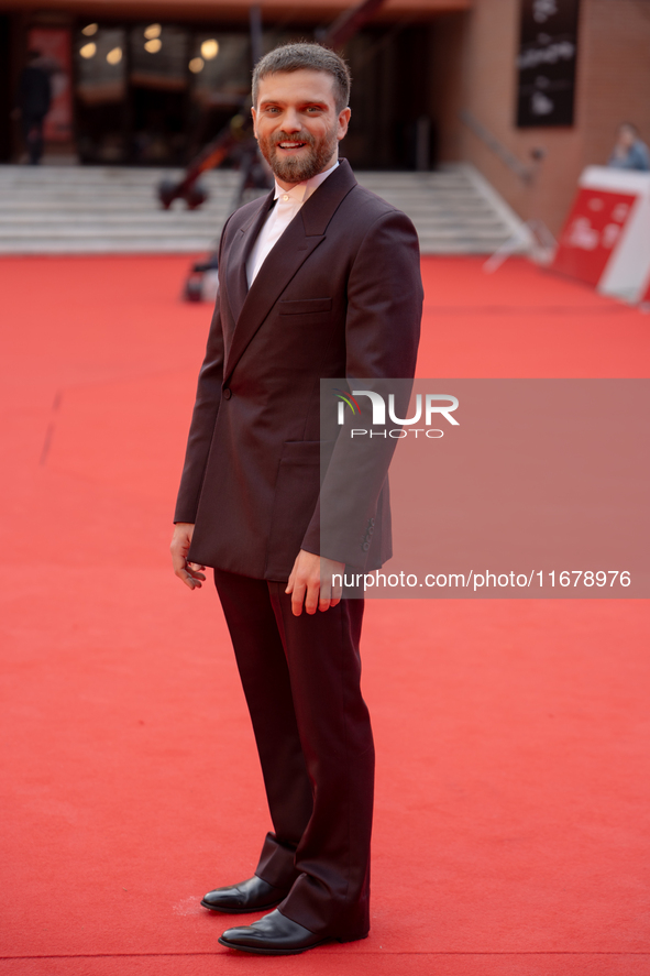 Jacopo Olmo Antinori attends the ''Arsa'' red carpet during the 19th Rome Film Festival at Auditorium Parco Della Musica in Rome, Italy, on...