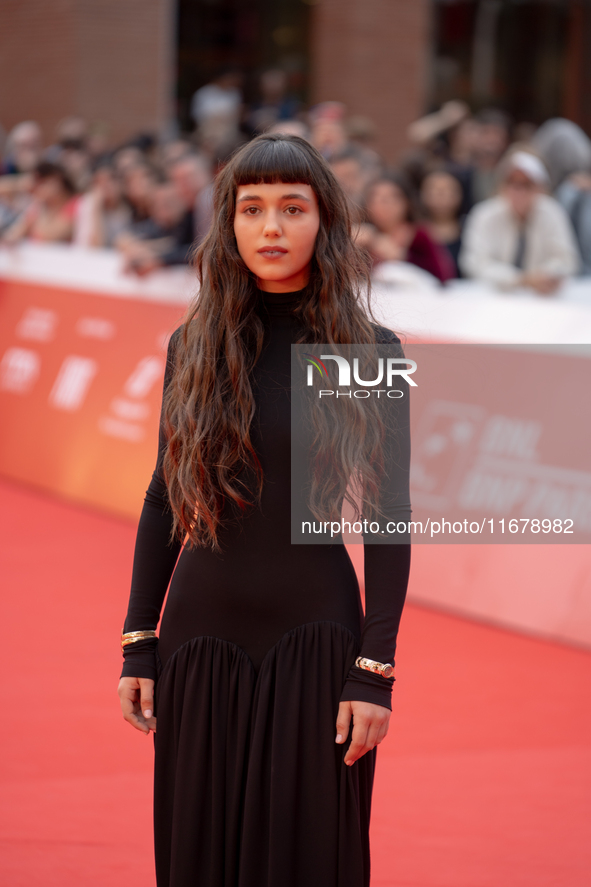 Gala Zohar Martinucci attends the ''Arsa'' red carpet during the 19th Rome Film Festival at Auditorium Parco Della Musica in Rome, Italy, on...