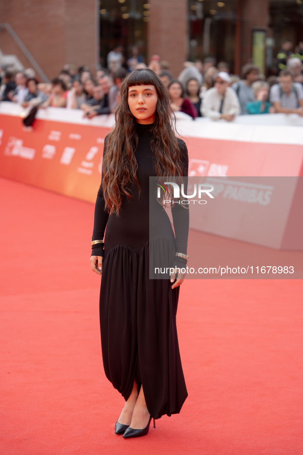 Gala Zohar Martinucci attends the ''Arsa'' red carpet during the 19th Rome Film Festival at Auditorium Parco Della Musica in Rome, Italy, on...