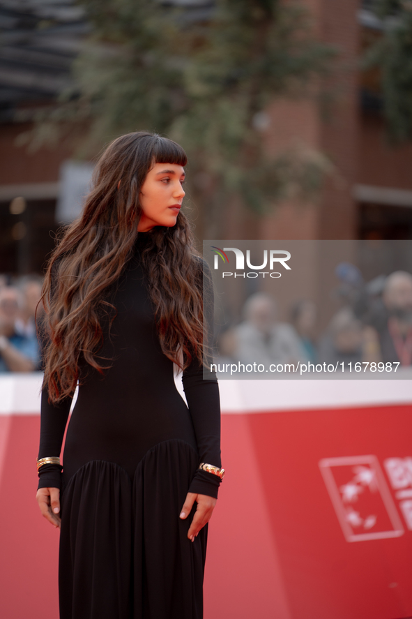 Gala Zohar Martinucci attends the ''Arsa'' red carpet during the 19th Rome Film Festival at Auditorium Parco Della Musica in Rome, Italy, on...