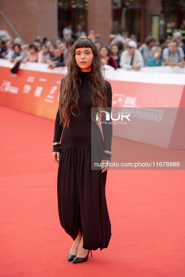 Gala Zohar Martinucci attends the ''Arsa'' red carpet during the 19th Rome Film Festival at Auditorium Parco Della Musica in Rome, Italy, on...