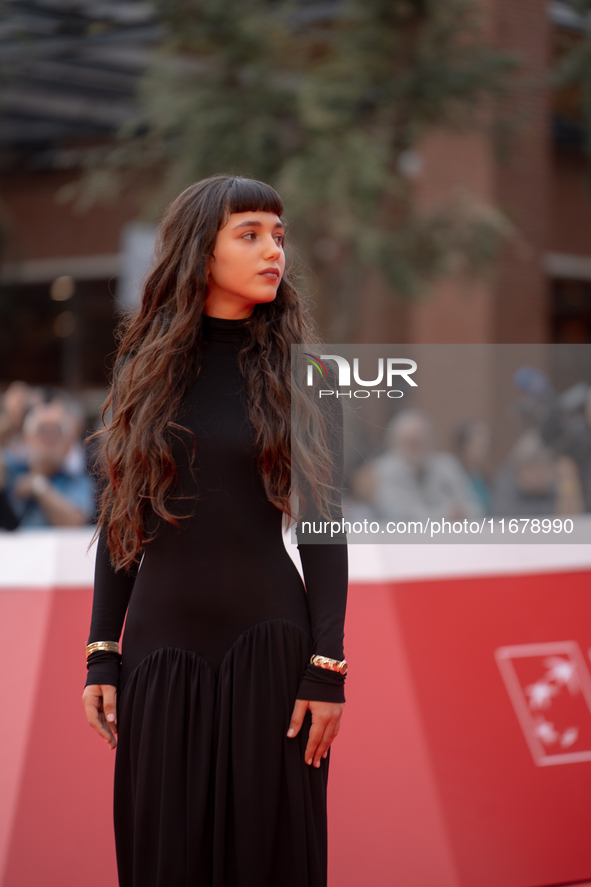 Gala Zohar Martinucci attends the ''Arsa'' red carpet during the 19th Rome Film Festival at Auditorium Parco Della Musica in Rome, Italy, on...