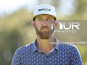 Kevin Chappell of the USA reacts on the 9th hole during the Estrella Damm N.A. Andalucia Masters 2024 at Real Club de Golf Sotogrande in San...