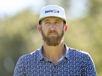 Kevin Chappell of the USA reacts on the 9th hole during the Estrella Damm N.A. Andalucia Masters 2024 at Real Club de Golf Sotogrande in San...