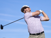 David Ravetto of France tees off on the 6th hole during the Estrella Damm N.A. Andalucia Masters 2024 at Real Club de Golf Sotogrande in San...