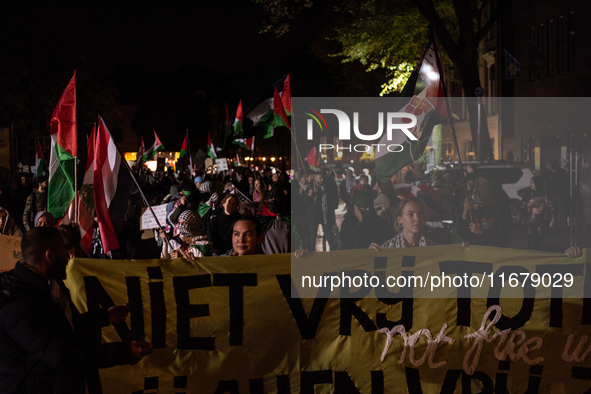 On Thursday, October 17, 2024, a protest in support of Palestine took place in Utrecht, marking one year since a large demonstration occurre...