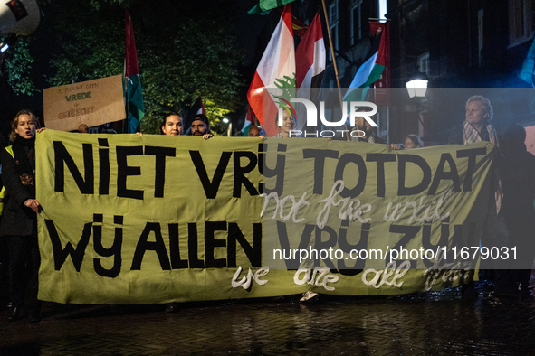 On Thursday, October 17, 2024, a protest in support of Palestine took place in Utrecht, marking one year since a large demonstration occurre...