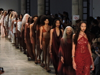 The Sau brand show takes place at Sao Paulo Fashion Week N58 in Sao Paulo, Brazil, on October 18, 2024, at Ibirapuera. (