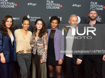 Richard Sammel, a German actor, Ulrich Brandhoff, a German actor, Alev Irmak, a German actress, and Cynthia Micas, a German actress, attend...