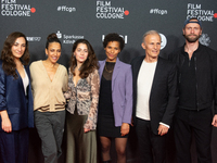 Richard Sammel, a German actor, Ulrich Brandhoff, a German actor, Alev Irmak, a German actress, and Cynthia Micas, a German actress, attend...