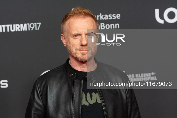 Kasem Hoxha, a German actor, attends the photo call of ''A Better Place'' at Film Palast in Cologne, Germany, on October 18, 2024, during th...