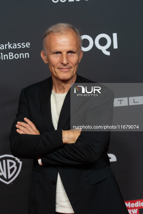 Richard Sammel, a German actor, attends the photo call of ''A Better Place'' at Film Palast in Cologne, Germany, on October 18, 2024, during...