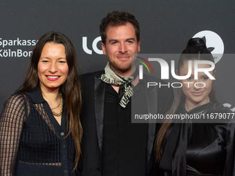 Anne Zohra Berrached, a German director, Konstantin Bock, a German director, and Aysima Erguen, a German actress, attend the photo call of '...