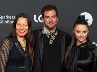 Anne Zohra Berrached, a German director, Konstantin Bock, a German director, and Aysima Erguen, a German actress, attend the photo call of '...