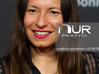 Anne Zohra Berrached, a German director, attends the photo call of ''A Better Place'' at Film Palast in Cologne, Germany, on October 18, 202...