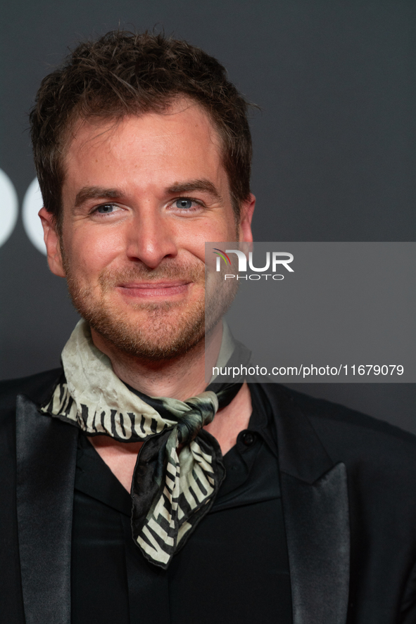 Konstantin Bock, a German director, attends the photo call of ''A Better Place'' at Film Palast in Cologne, Germany, on October 18, 2024, du...