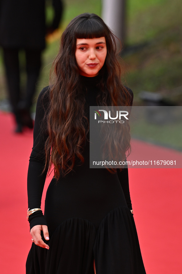 Gala Zohar Martinucci attends the ''Arsa'' red carpet during the 19th Rome Film Festival at Auditorium Parco Della Musica in Rome, Italy, on...