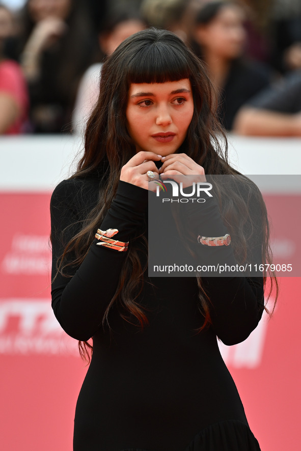 Gala Zohar Martinucci attends the ''Arsa'' red carpet during the 19th Rome Film Festival at Auditorium Parco Della Musica in Rome, Italy, on...