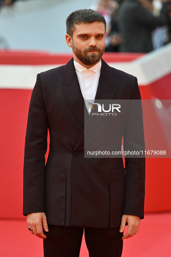 Jacopo Olmo Antinori attends the ''Arsa'' red carpet during the 19th Rome Film Festival at Auditorium Parco Della Musica in Rome, Italy, on...