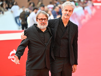 Nicolo Massazza and Iacopo Bedogni attend the ''Arsa'' red carpet during the 19th Rome Film Festival at Auditorium Parco Della Musica in Rom...