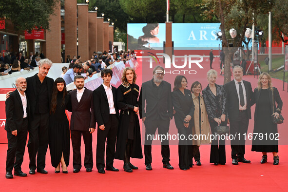 (L-R) Michele Sinisi, Iacopo Bedogni, Gala Zohar Martinucci, Giovanni Cannata, Jacopo Olmo Antinori, Luca Chikovani, Nicolo Massazza, Beatri...