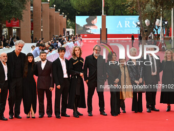 (L-R) Michele Sinisi, Iacopo Bedogni, Gala Zohar Martinucci, Giovanni Cannata, Jacopo Olmo Antinori, Luca Chikovani, Nicolo Massazza, Beatri...