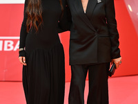 Gala Zohar Martinucci and Beatrice Bulgari attend the ''Arsa'' red carpet during the 19th Rome Film Festival at Auditorium Parco Della Music...