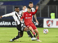 Mamadou Thiam plays during the match between Universitatea Cluj and Otelul Galati at Cluj Arena in Cluj, Romania, on October 18, 2024. (