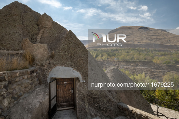 An exterior view of a room at the Kandovan cliff hotel in the village of Kandovan, 650 km (400 miles) northwest of Tehran, Iran, on October...