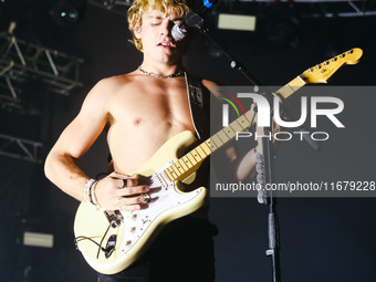 Ross Lynch of The Driver Era performs live during the X Girlfriend Tour at Fabrique in Milan, Italy, on October 17, 2024 (