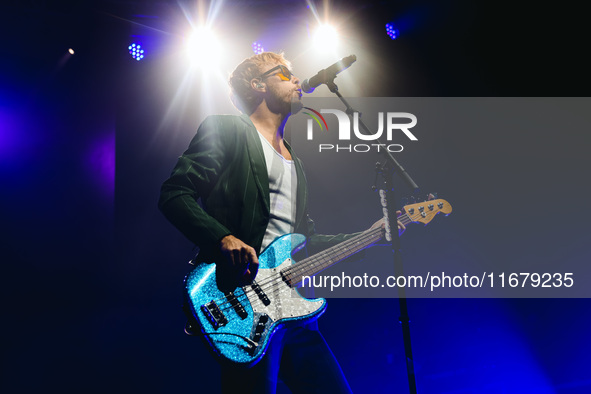 Riker Lynch of The Driver Era performs live during the X Girlfriend Tour at Fabrique in Milan, Italy, on October 17, 2024 